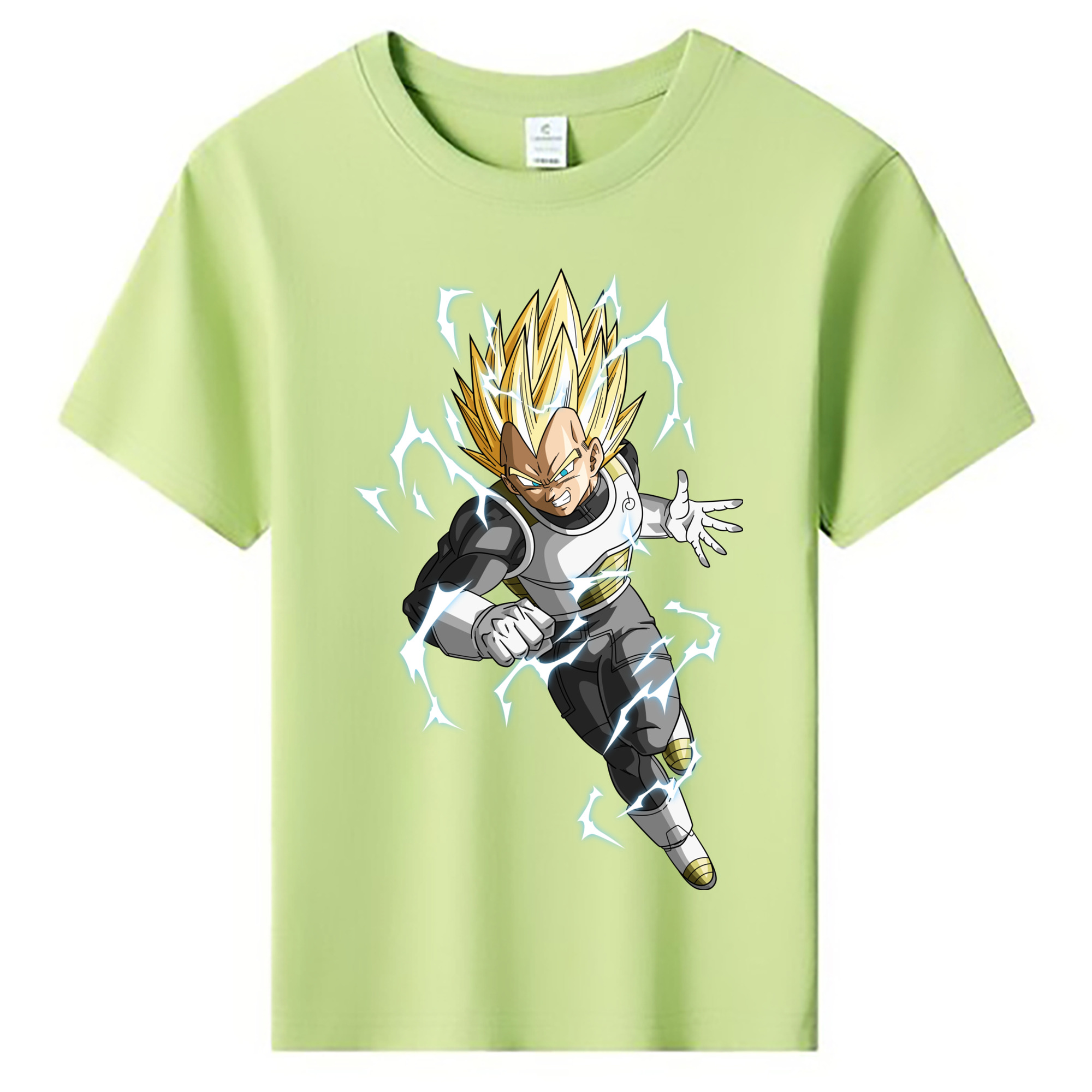 （画像用） ドラゴンボール ベジータ四世（Bejīta Yonsei）DRAGON BALL Vegeta IV 綿100％キッズTシャツ（フロントプリント）